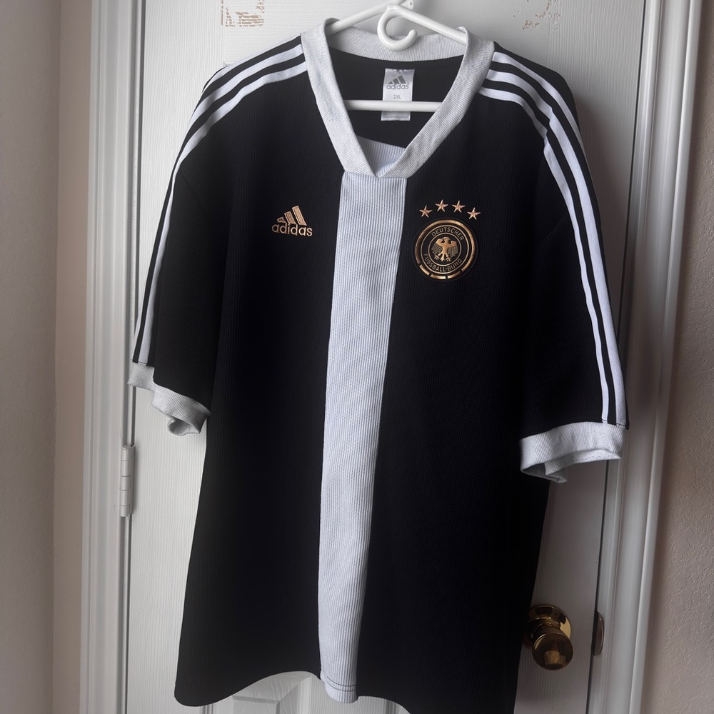 Adidas Germany Black and White Football Jersey 2020
